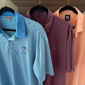 3 Golf Polo Pack! Peter Millar, FootJoy, and Addidas